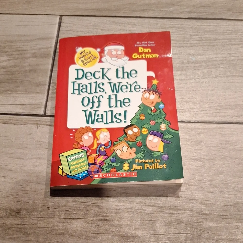 🦔Deck the Halls, We're Off the Walls! Book by Dan Gutman🍍